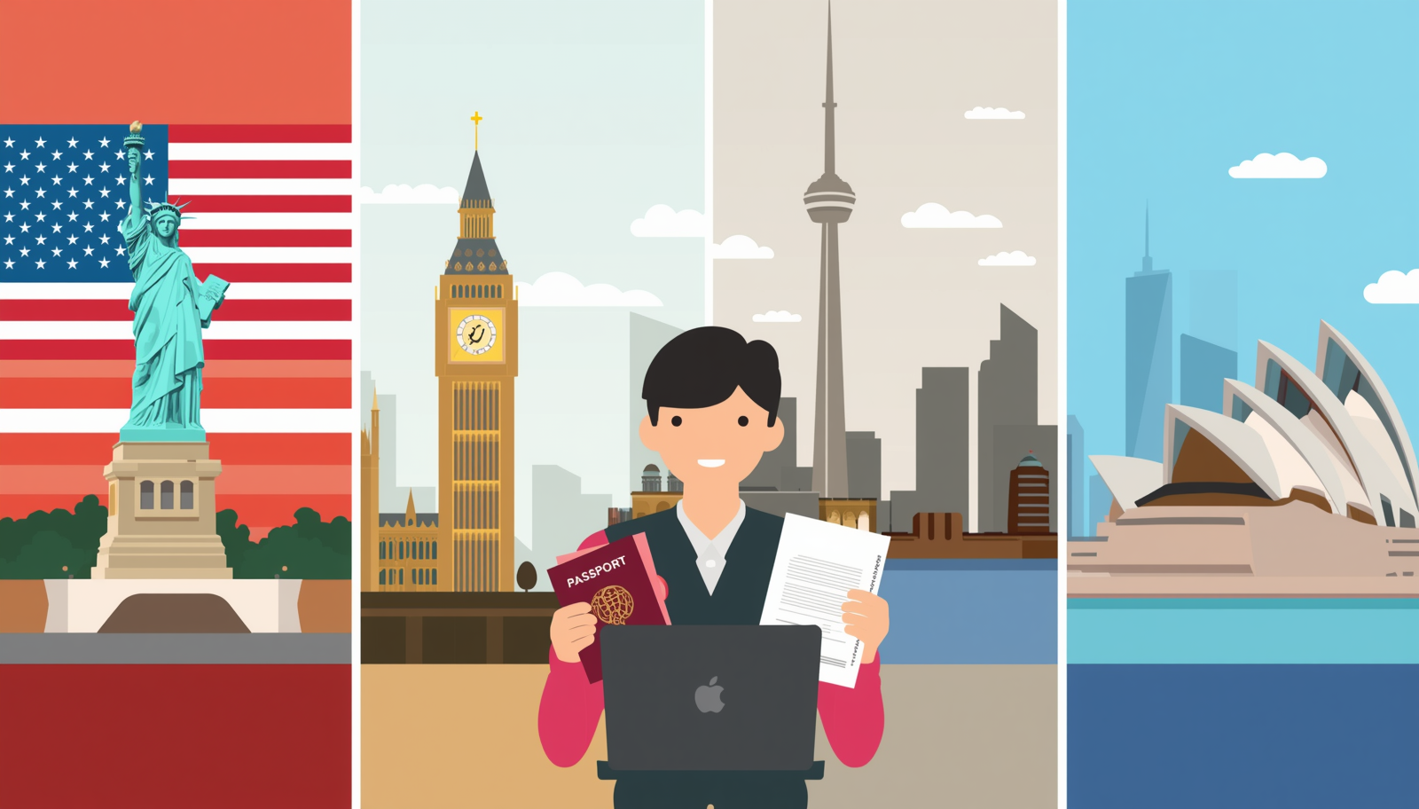 Indian student comparing top study abroad destinations including USA UK Canada and Australia in 2026
